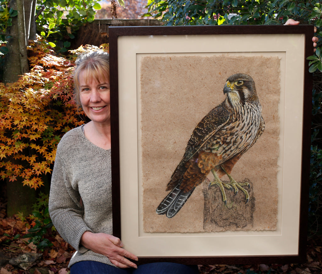 Wildlife Paintings on Harakeke Paper