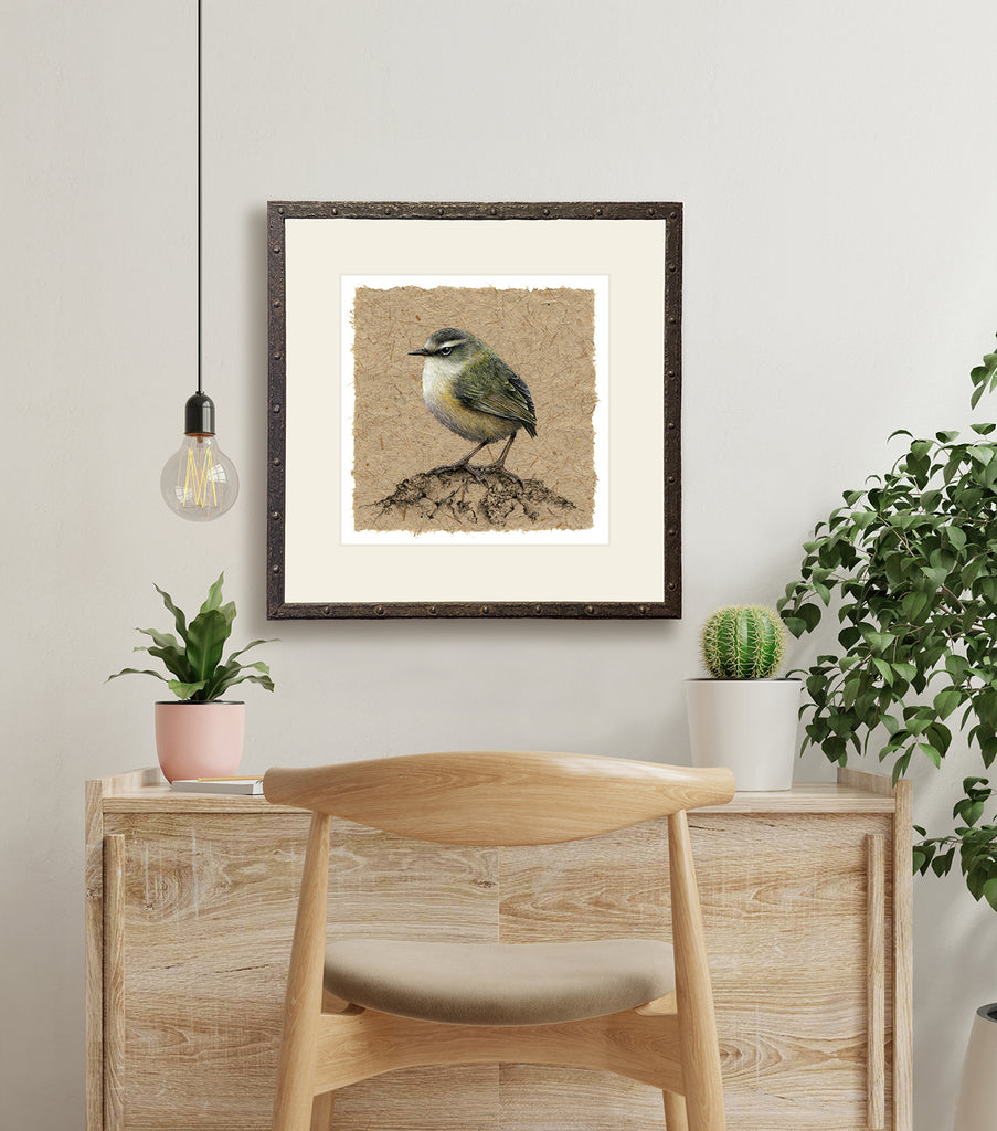 My favourite frame, it suits the image and the flax paper.