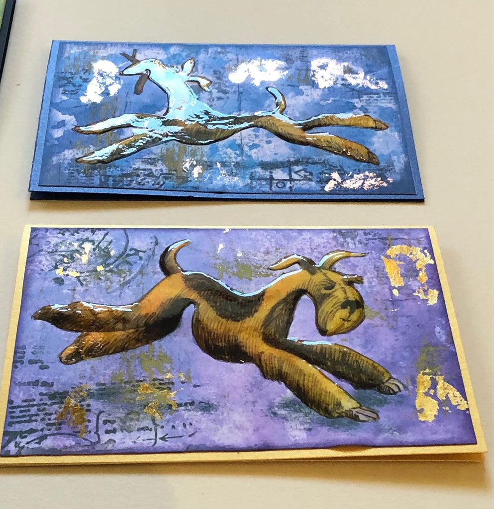 Set of 6 Airedale Antics cards