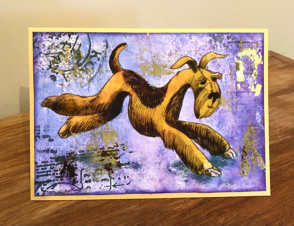 Set of 6 Airedale Antics cards