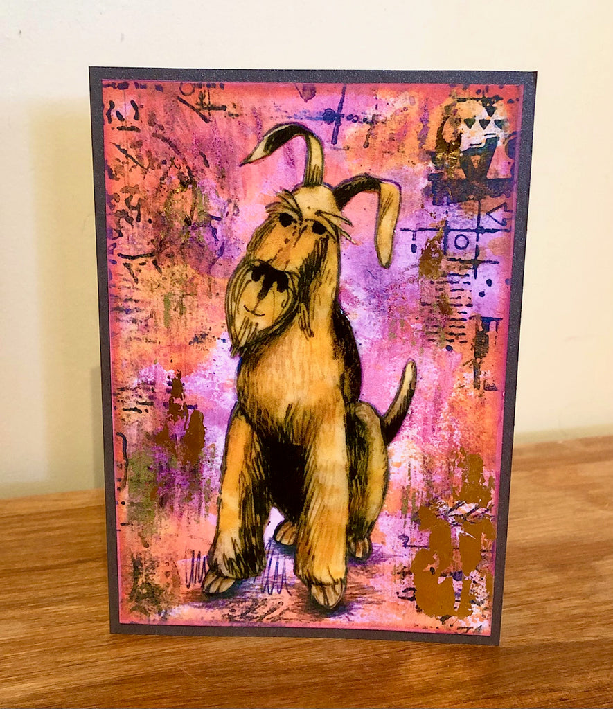 Set of 6 Airedale Antics cards