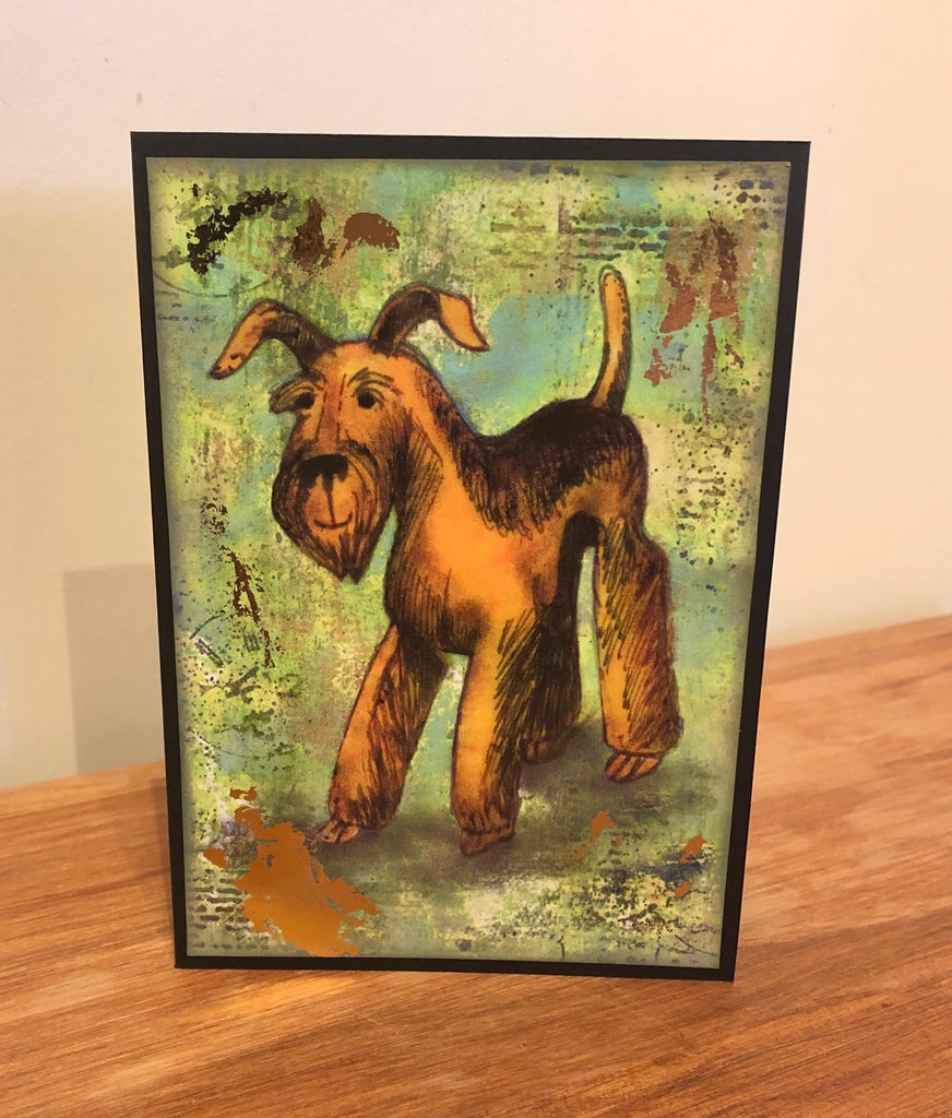 Set of 6 Airedale Antics cards